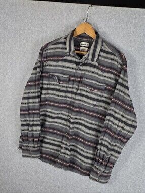 Ariat Mens Humphry Retro Fit Snap Shirt Geometric Stripes Sz XL